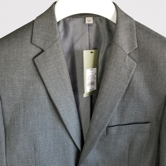 Goodfellow & Co. Men's Thunder Grey Notch 2 Button Suit Jacket Size 40R, New - Picture 3 of 12